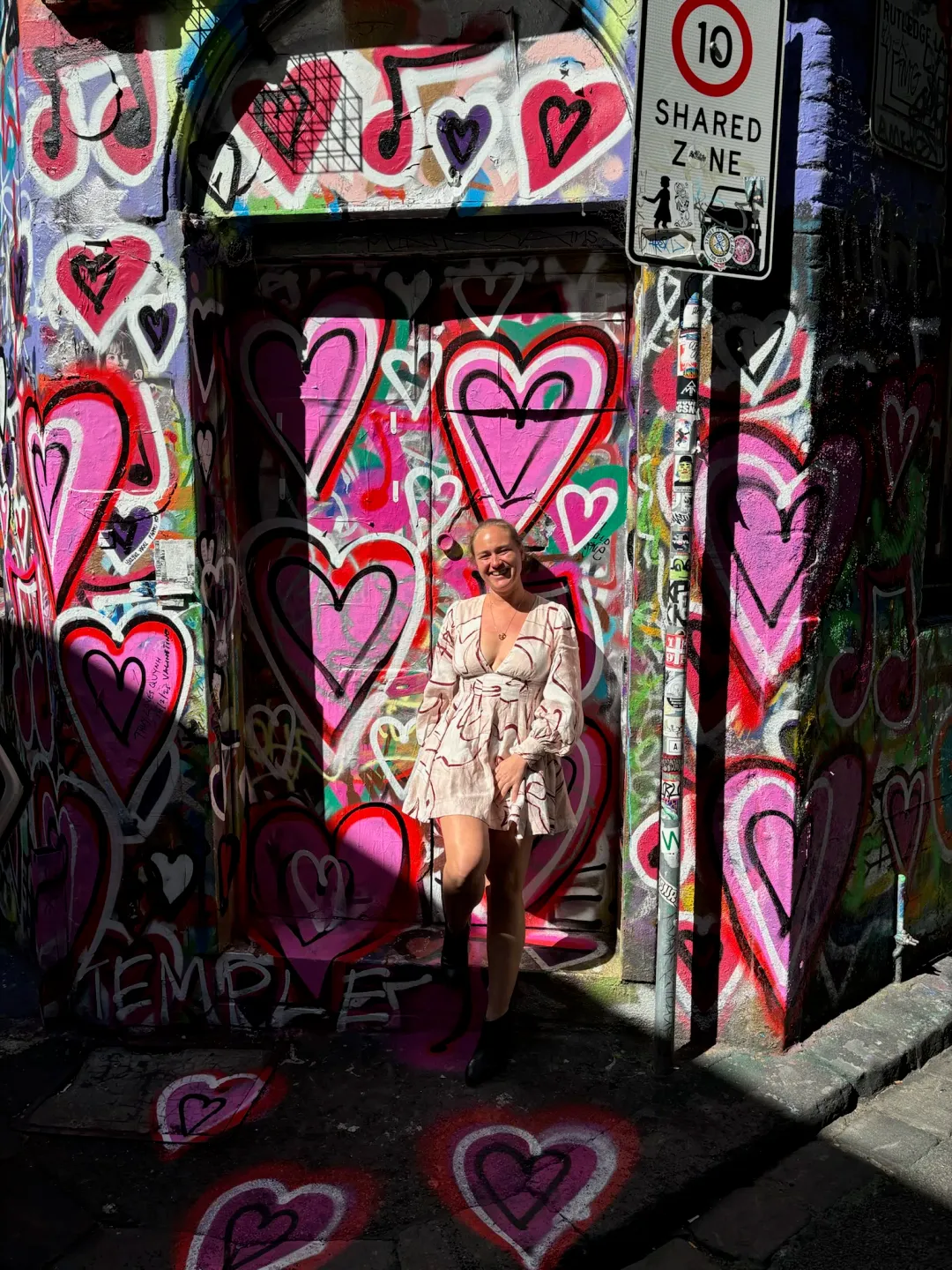 Aje Amelia Plunge Mini Dress Print Size 10 for rent on The Volte - main image