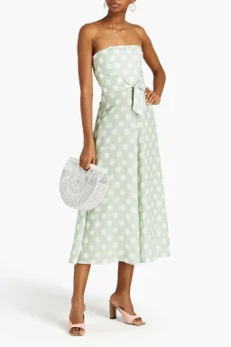 Zimmermann Riders Tie Waist Midi Dress Mint Size 1 / AU 10 for rent on The Volte - image 1