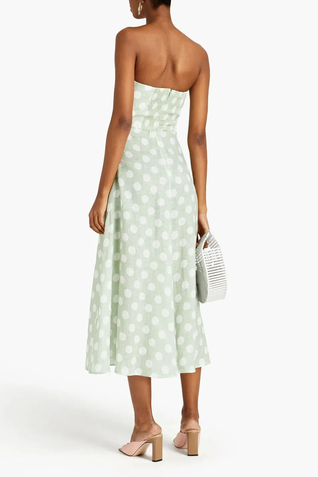 Zimmermann Riders Tie Waist Midi Dress Mint Size 1 / AU 10 for rent on The Volte - main image