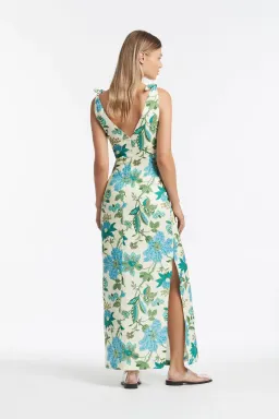 Sir the Label Alexandre Tie Midi Dress Marguerite Floral Print Size AU 8 for rent on The Volte - image 2