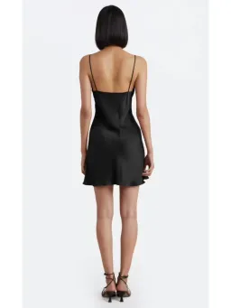 Bec & Bridge Amber V Mini Dress Black Size AU 6 for rent on The Volte - image 3
