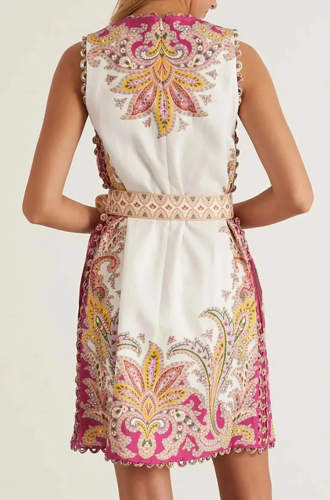 Zimmeramann Teddy Scallop Shift Dress Print Size 0 / AU 8 for rent on The Volte - main image