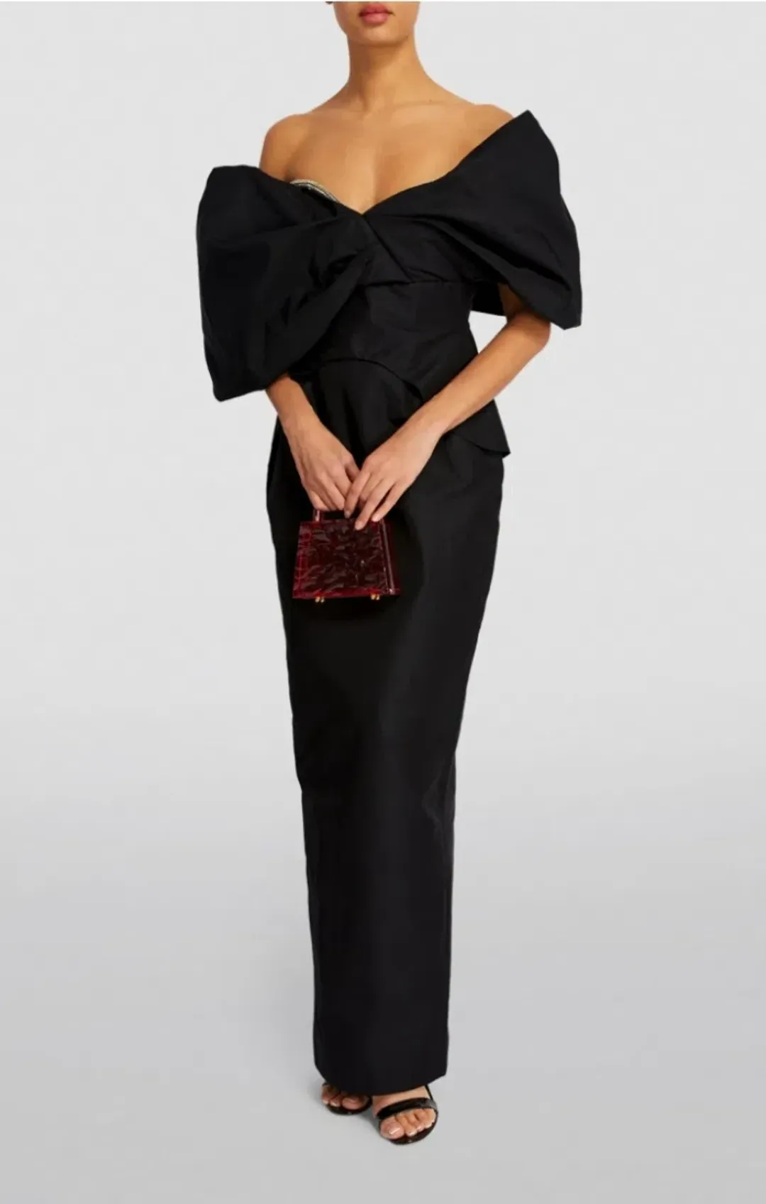 Rachel Gilbert Xavier Gown Black Size AU 10 for rent on The Volte - main image