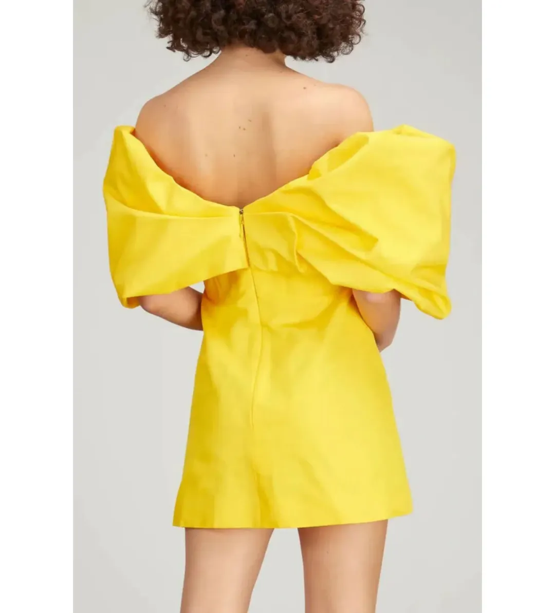 Rachel Gilbert Xavier Mini Dress in Yellow Size AU12 for rent on The Volte - main image