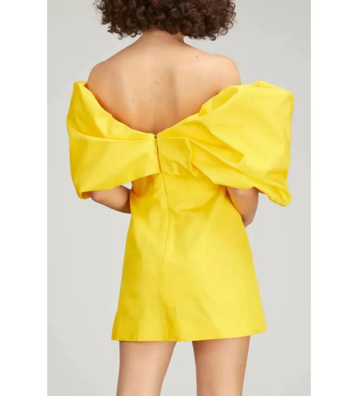 Rachel Gilbert Xavier Mini Dress in Yellow Size AU12 - Image 3