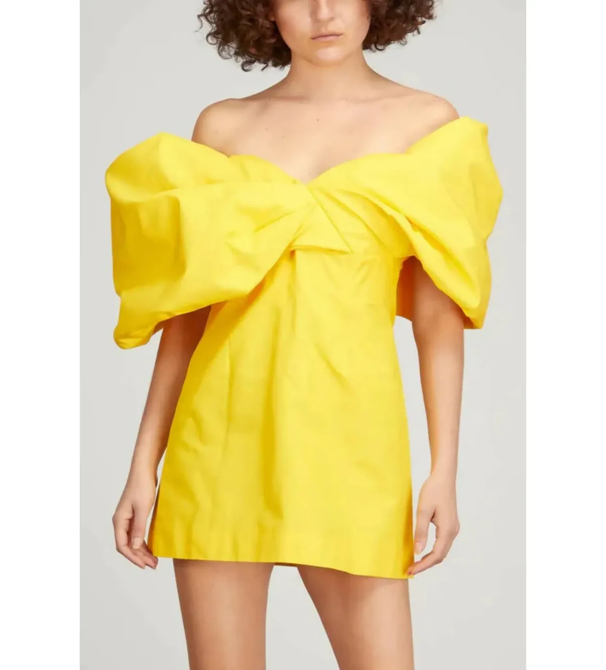 Rachel Gilbert Xavier Mini Dress in Yellow Size AU12 - Image 2