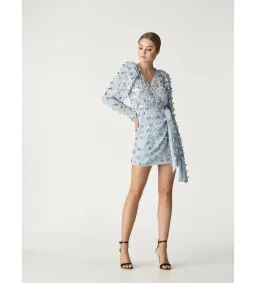 Rachel Gilbert Carina Mini Dress in Blue Size AU8 for rent on The Volte - image 1