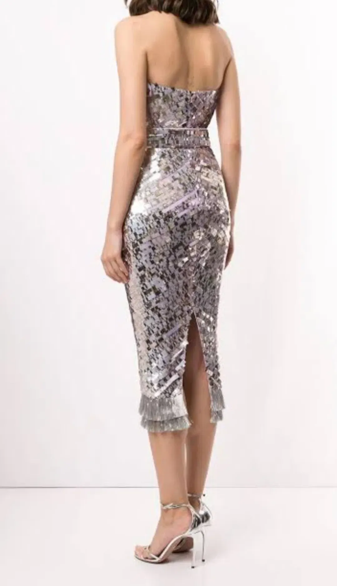 Rachel Gilbert Hunter Midi Dress in Lilac Size AU12 for rent on The Volte - main image