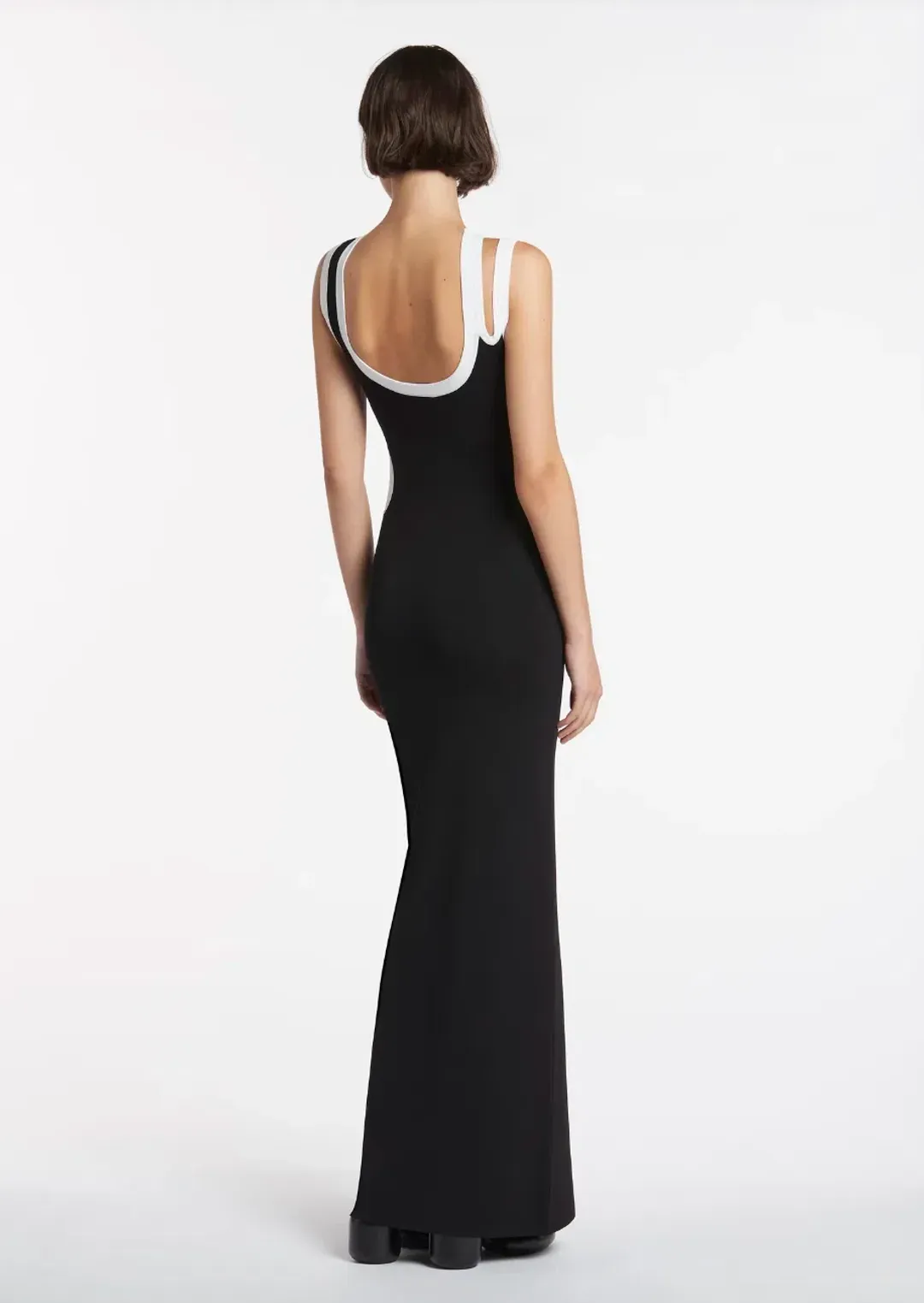 Sir the Label Evalina Cut Out Dress Black Size 2/Au 10 for rent on The Volte - main image