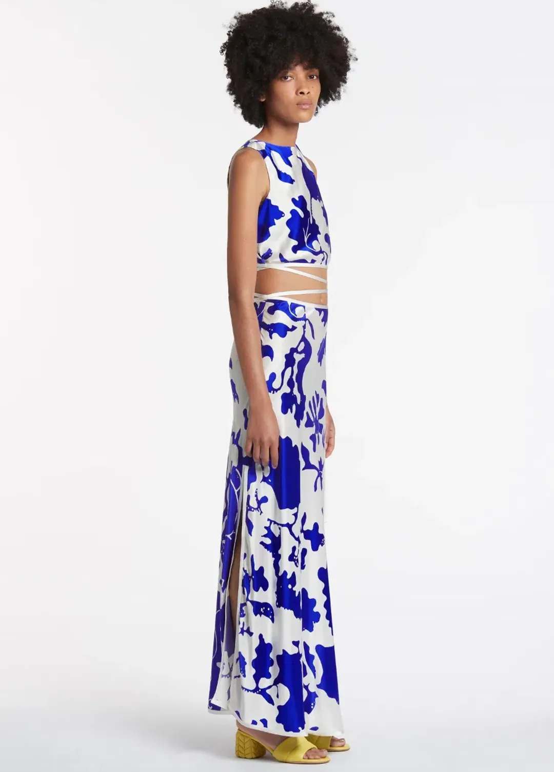 Sir the Label Esme Deconstructed Skirt Print Size 6 for rent on The Volte - main image