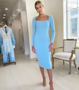 Rachel Gilbert Blaise Dress Blue Size 2 / AU 10 for rent on The Volte - image 1