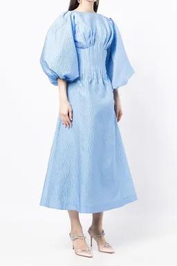 Rachel Gilbert Emiko Balloon-Sleeve Maxi Dress Blue Size 3/Au 12 for rent on The Volte - image 2