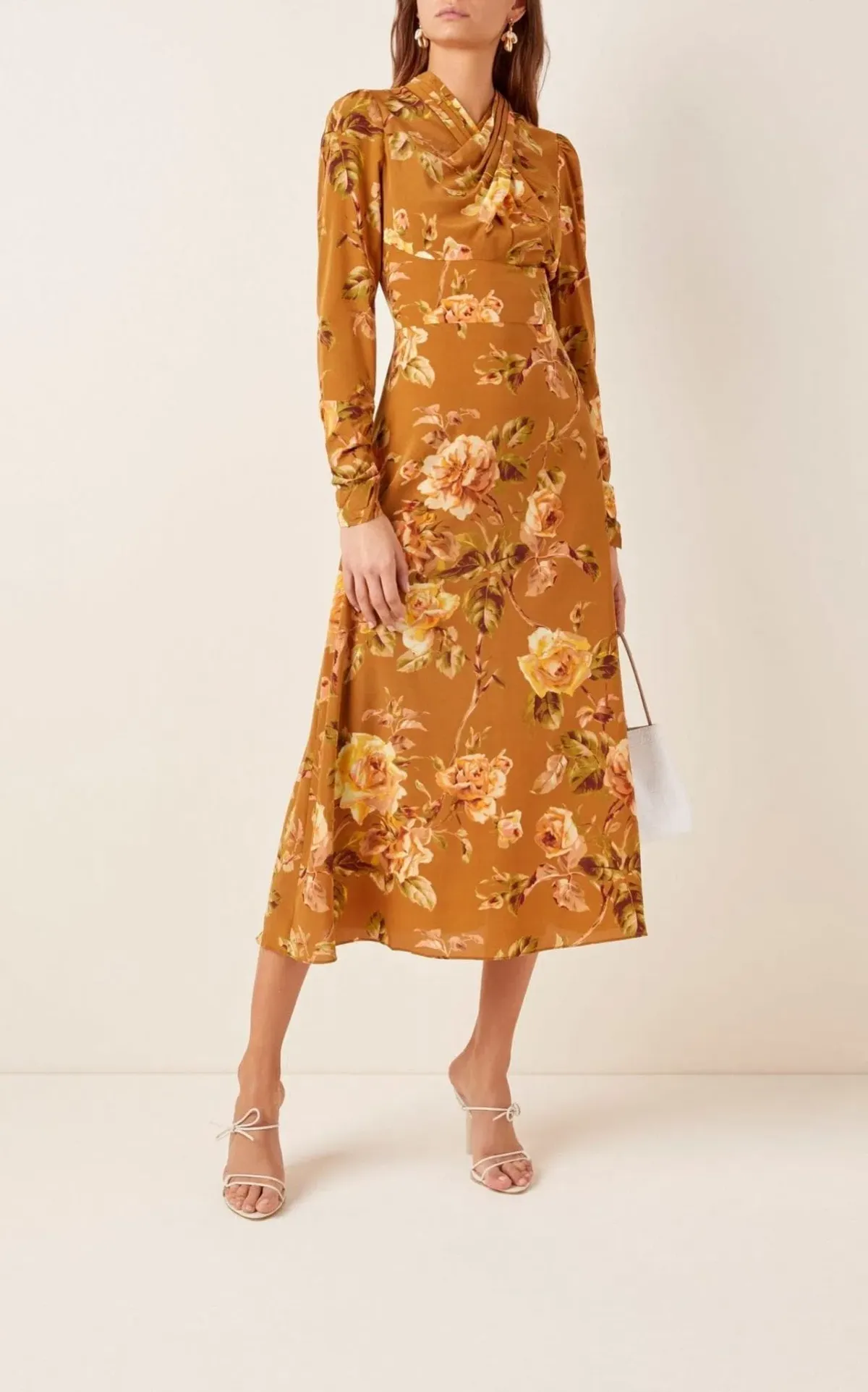 Zimmermann Resistance Floral Midi Dress Floral Size 0/ AU 8 for rent on The Volte - main image