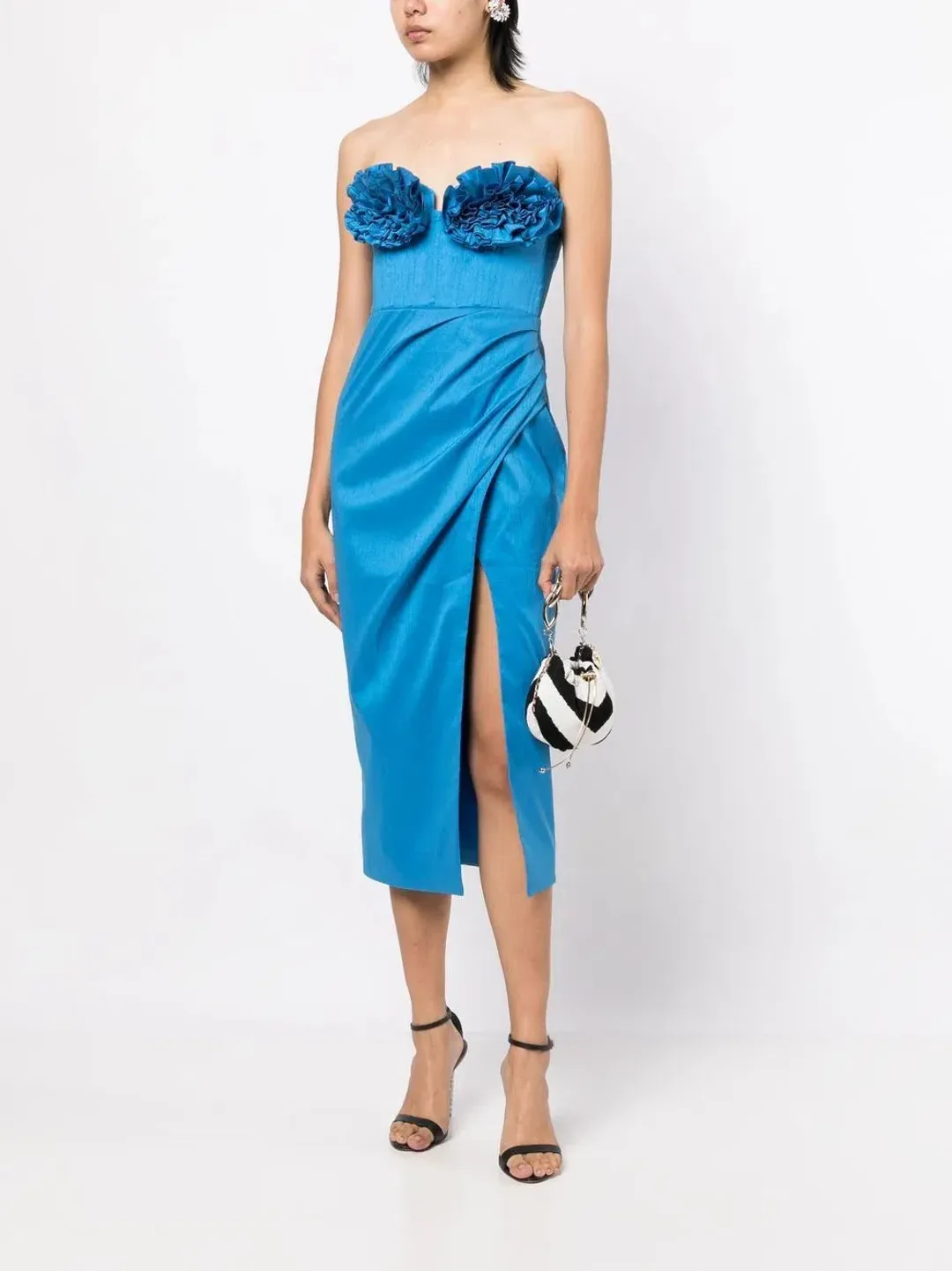 Rachel Gilbert Romy Dress Blue Size 2 for rent on The Volte - main image
