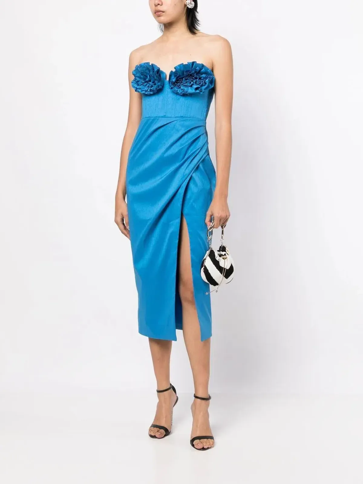 Rachel Gilbert Romy Dress Blue Size 2 for rent on The Volte - main image