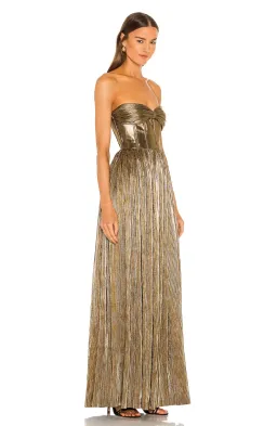 Bronx and Banco Florence Gown Gold Size AU 14 for rent on The Volte - image 3