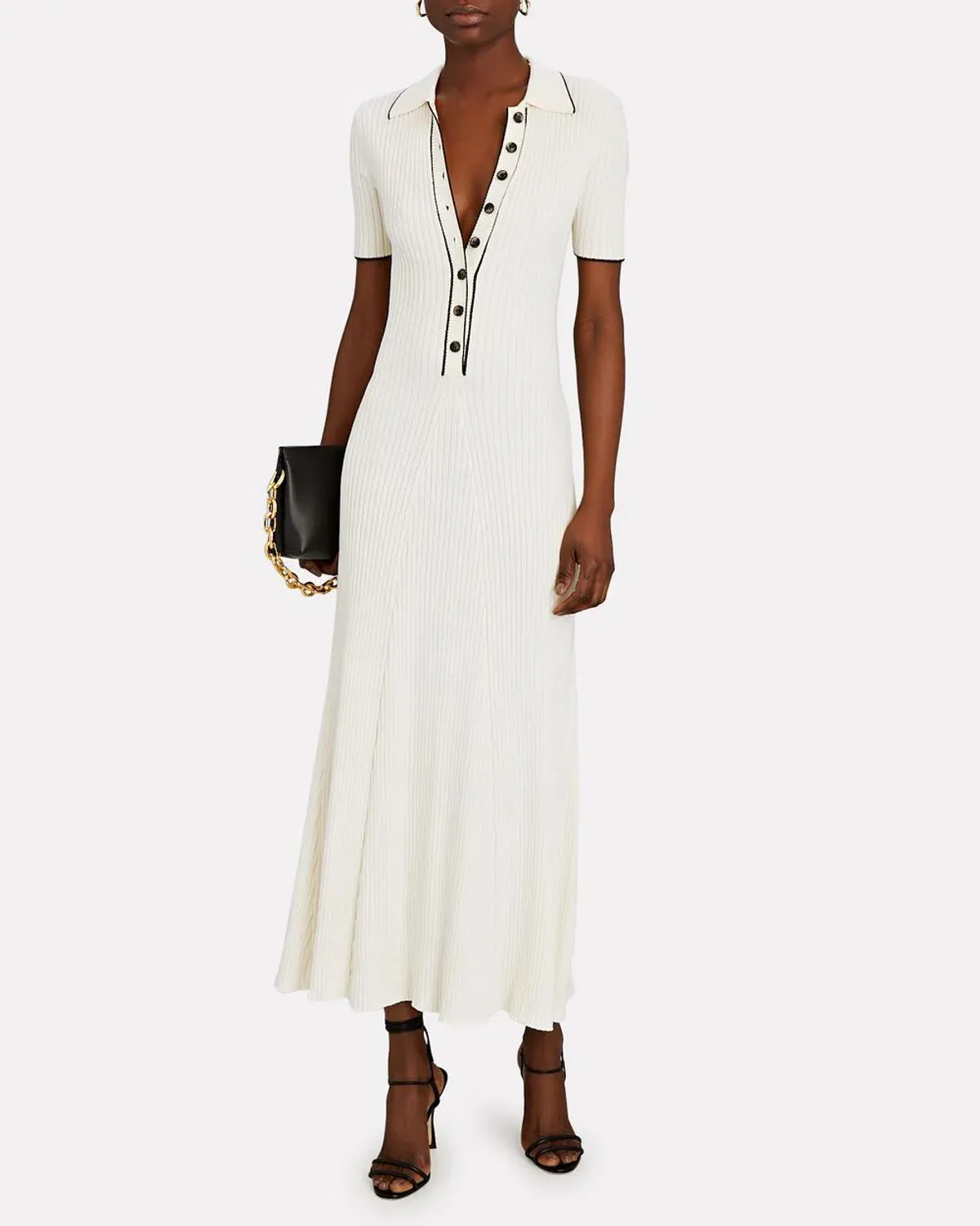 Anna Quan Laurel Penelope Midi Silence Pepper Dress White Size 6 for rent on The Volte - main image