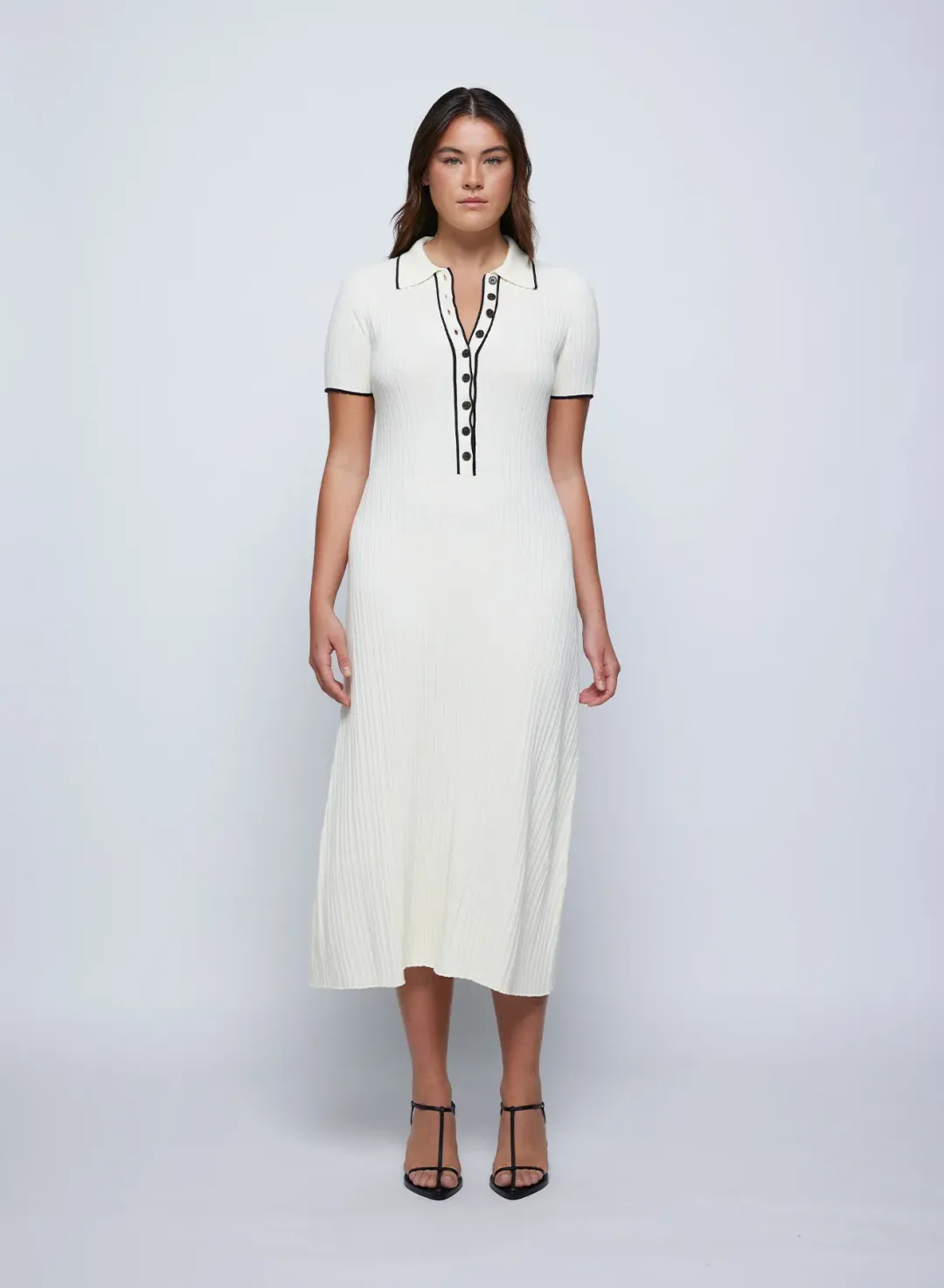 Anna Quan Laurel Penelope Midi Silence Pepper Dress White Size 6 for rent on The Volte - main image