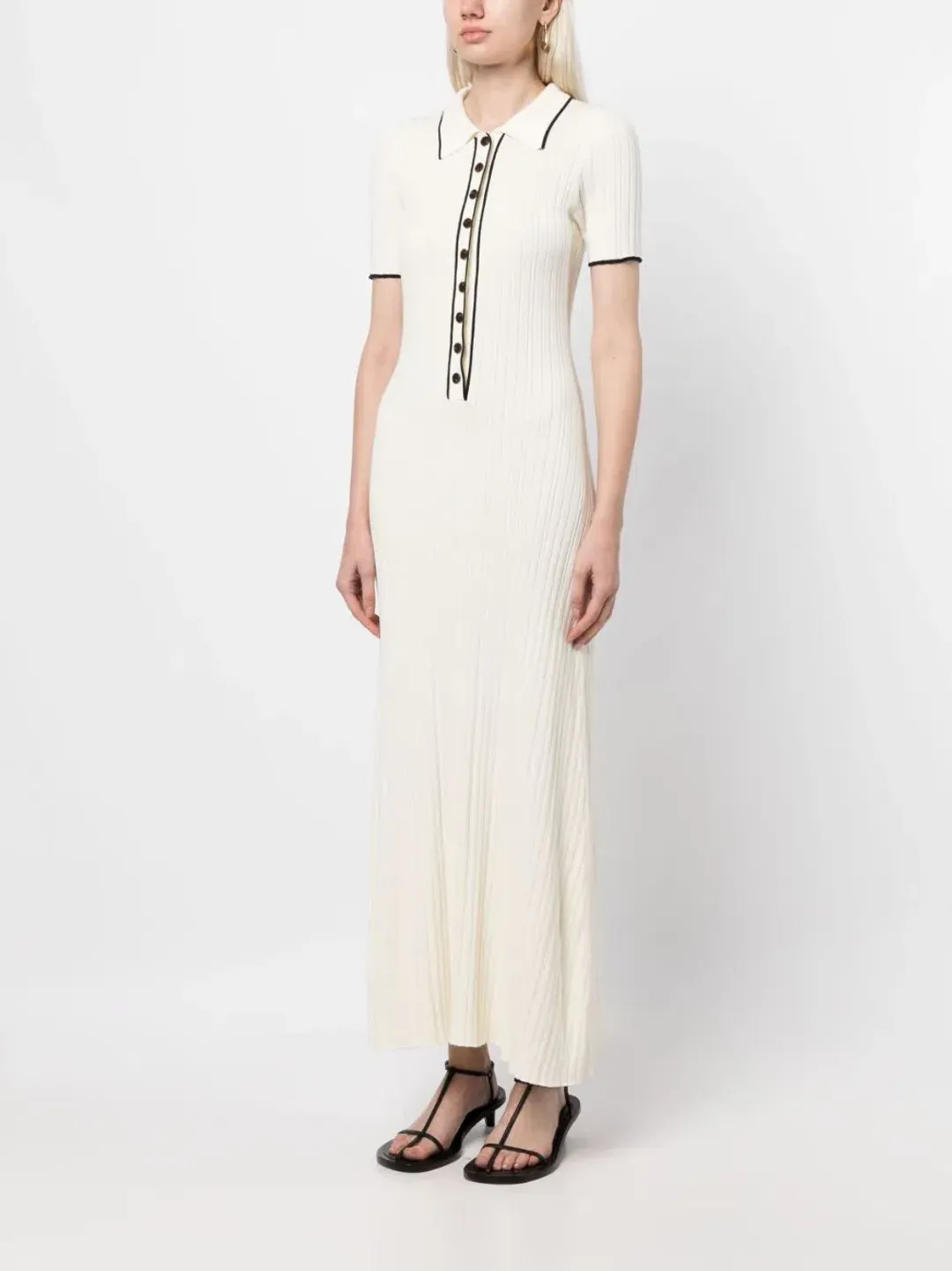 Anna Quan Laurel Penelope Midi Silence Pepper Dress White Size 6 for rent on The Volte - main image