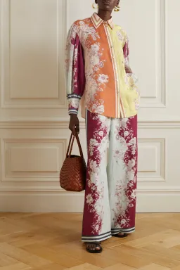 Alemais Marlow Shirt and Pant Set Floral Size AU 10 for rent on The Volte - image 1