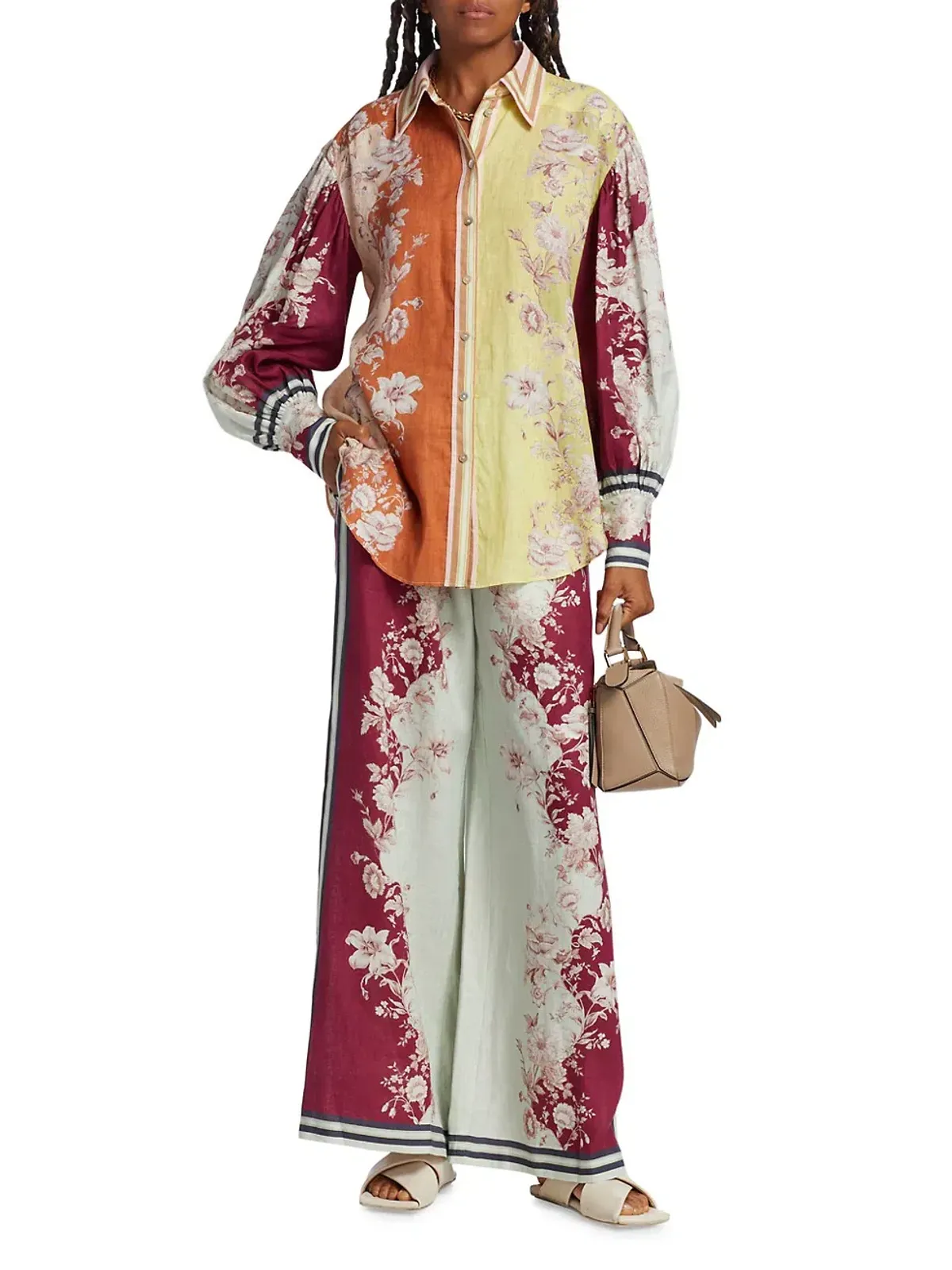 Alemais Marlow Shirt and Pant Set Floral Size AU 10 - Image 2