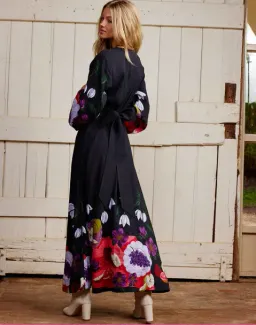 Binny The Laden Table Maxi Dress Print Size 14 for rent on The Volte - image 3