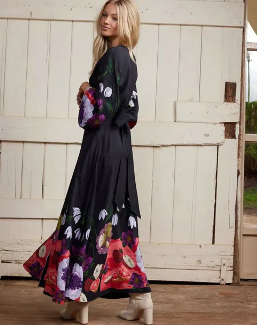 Binny The Laden Table Maxi Dress Print Size 14 for rent on The Volte - main image