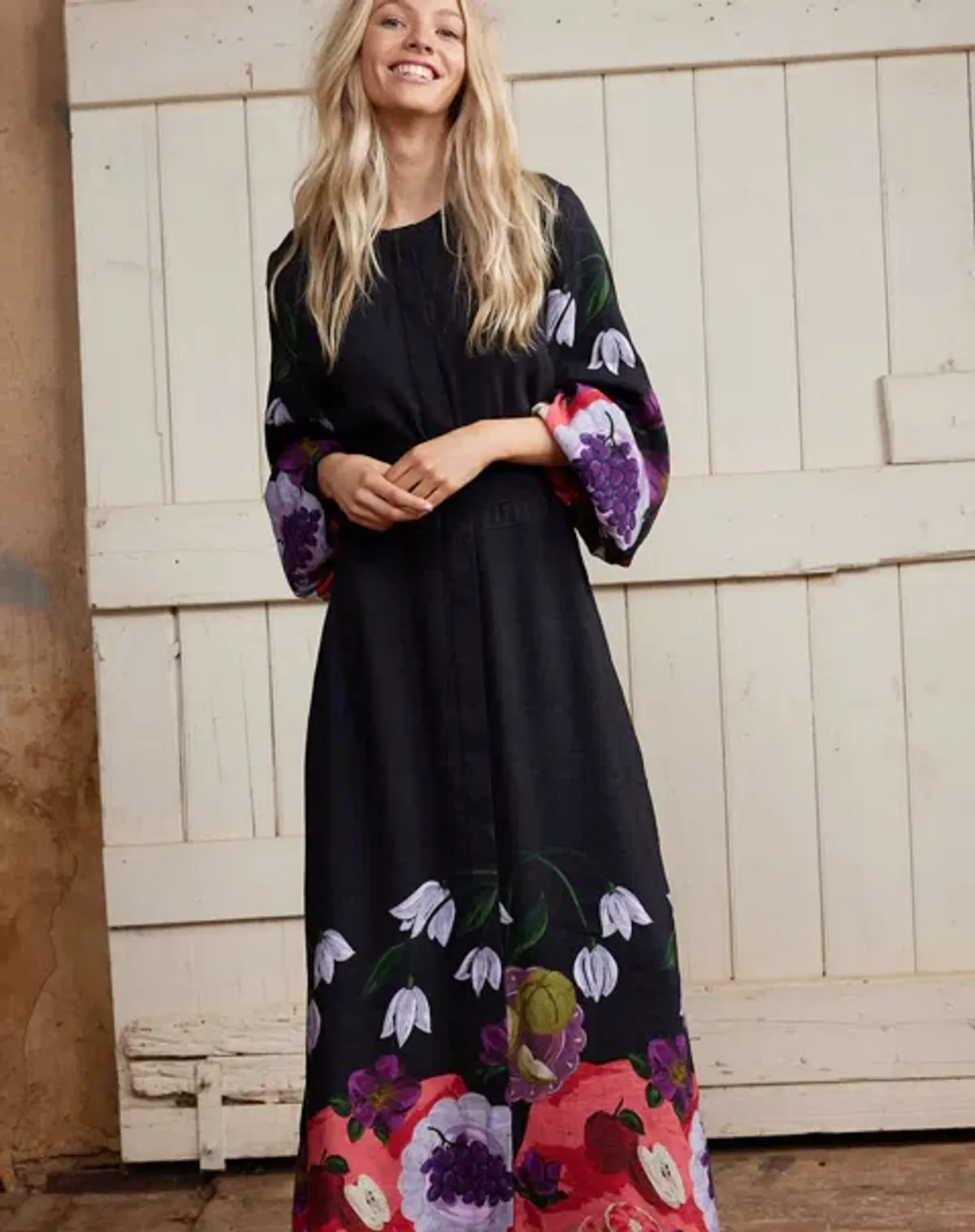 Binny The Laden Table Maxi Dress Print Size 14 - Image 8