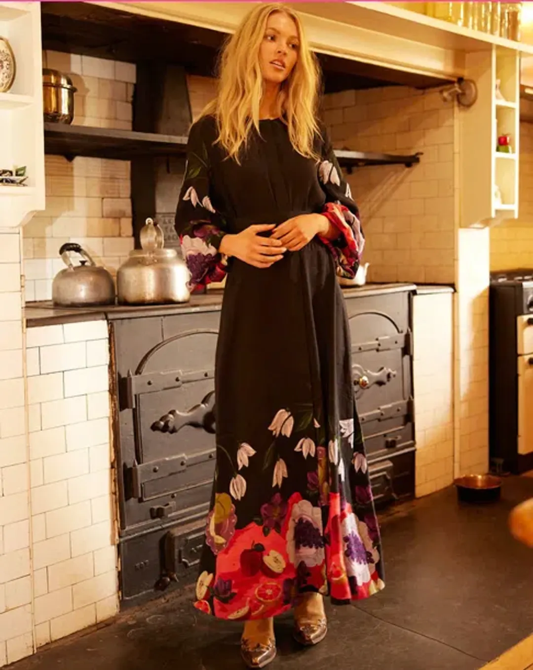 Binny The Laden Table Maxi Dress Print Size 14 for rent on The Volte - main image