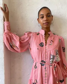 Alemais Cleo Smock Mini Dress Pink Size 8 AU for rent on The Volte - image 7