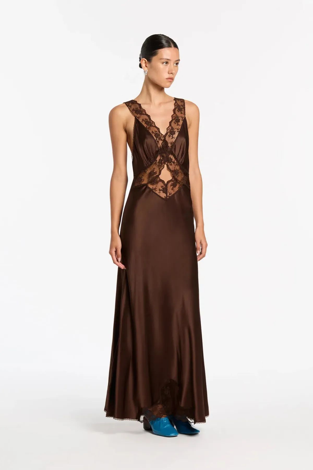 Sir the Label Aries Cut Out Gown Brown Size 2 / Au 10 - Image 1