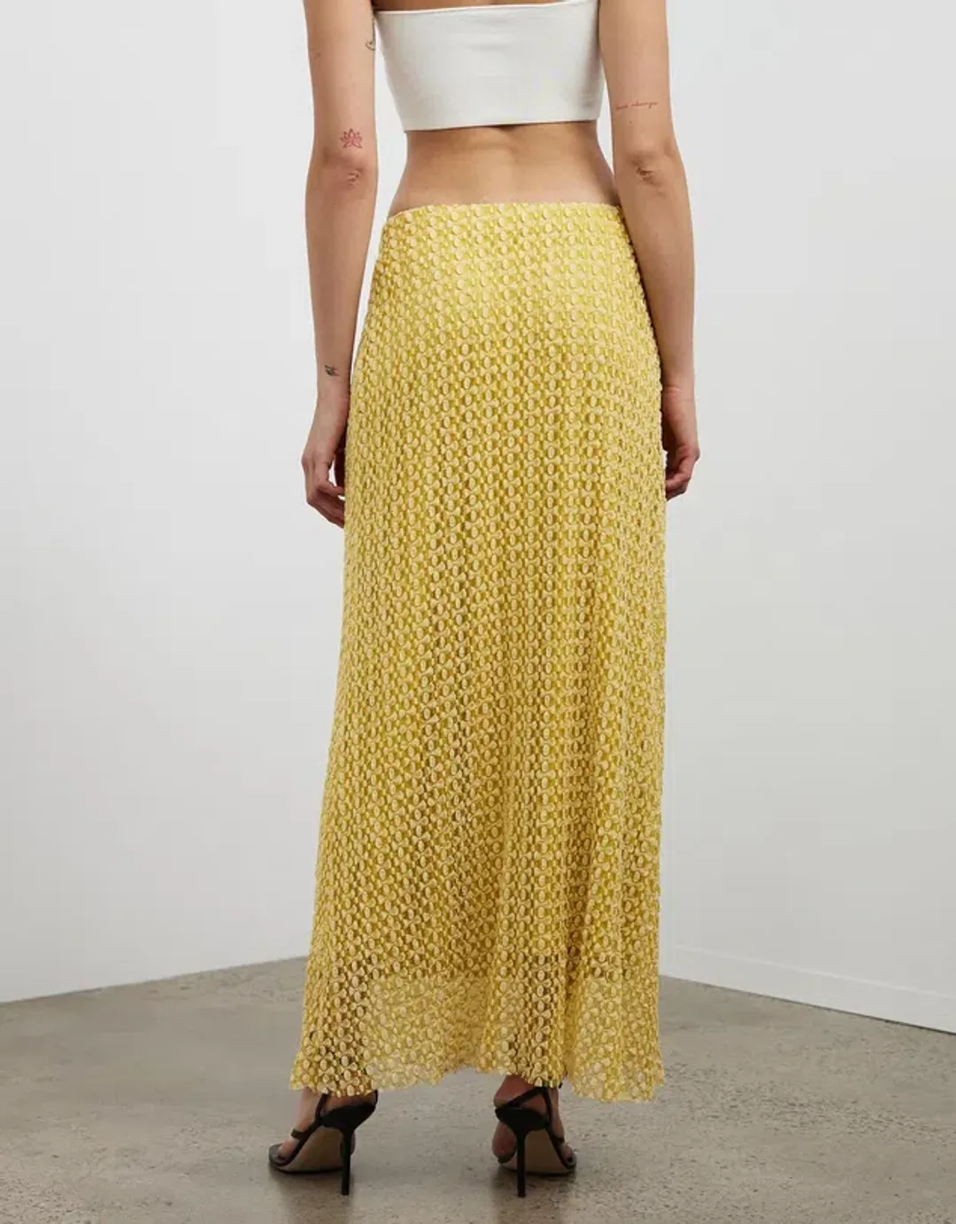 Camilla and Marc Riviera Skirt Yellow Size 10 for rent on The Volte - main image