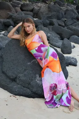 With Harper Lu Riviera Slip Dress Floral Size 8 for rent on The Volte - image 3