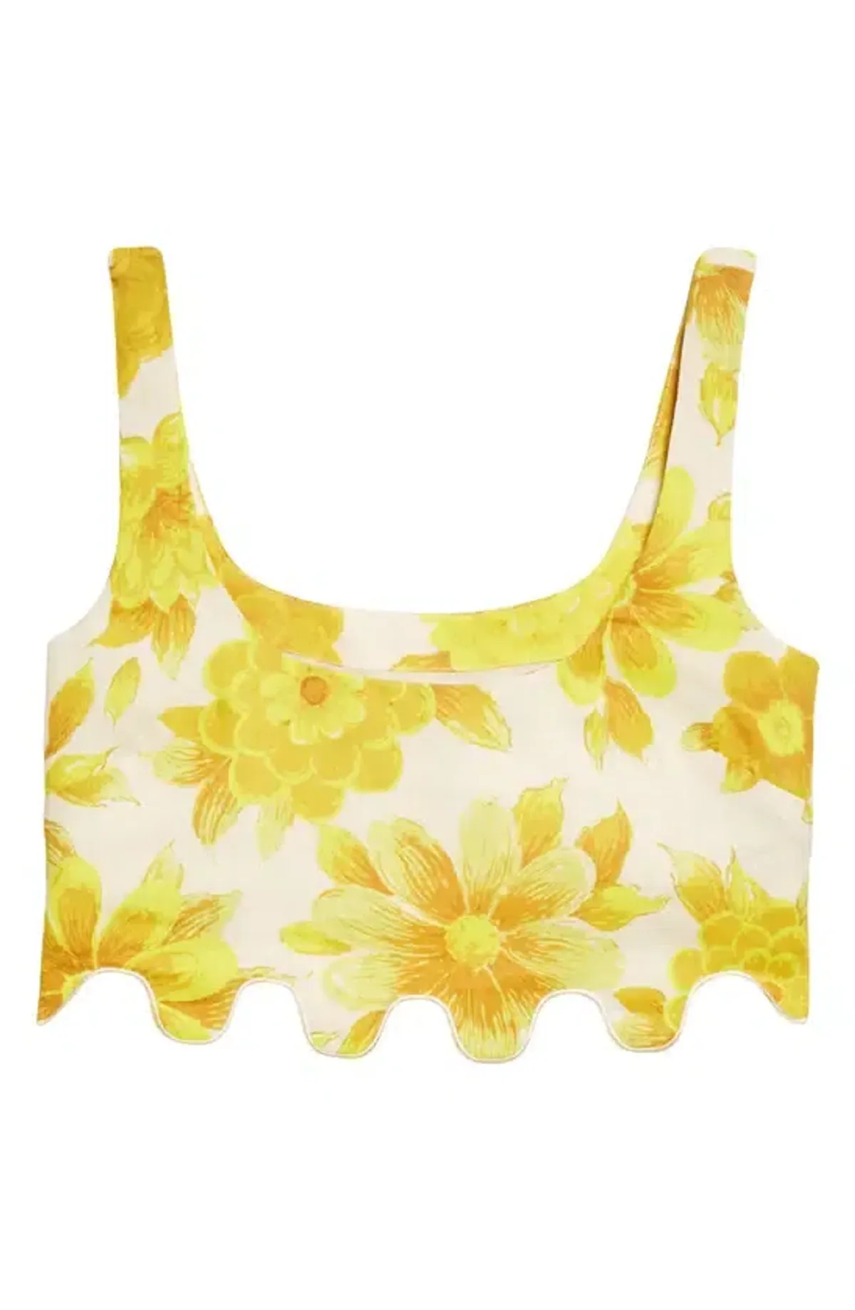Alemais Sonny Sculpt Crop Top and Shorts Mini Set Floral Lemon Size 8 - Image 6