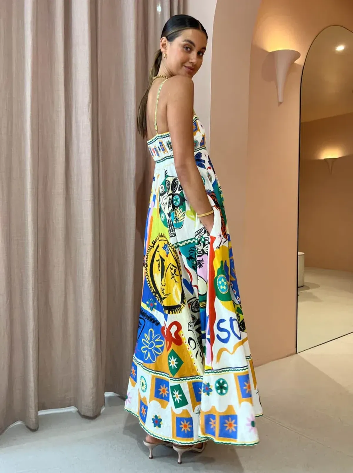 Alemais Soleil Sundress Multi Size 12 - Image 2