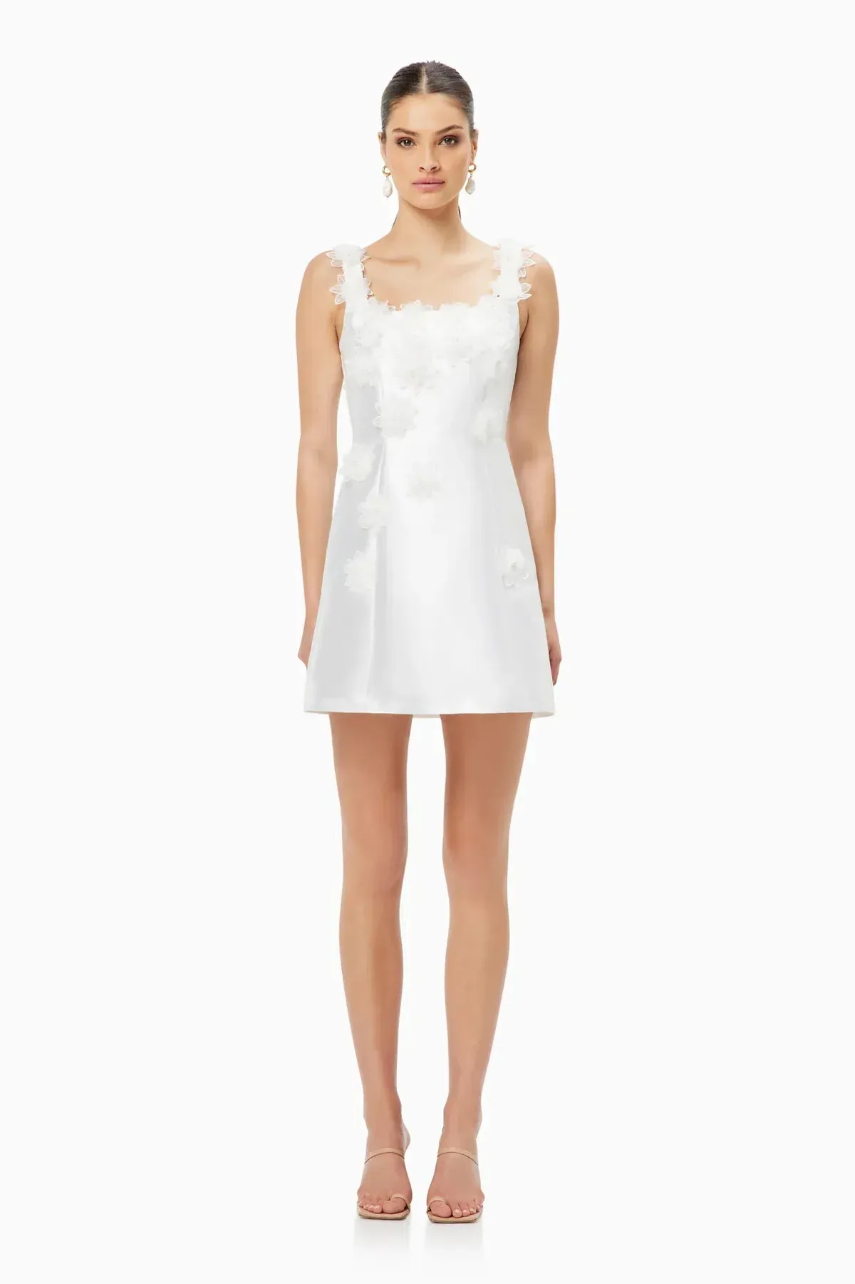Elliatt Elder Dress White Size 6 - Image 1