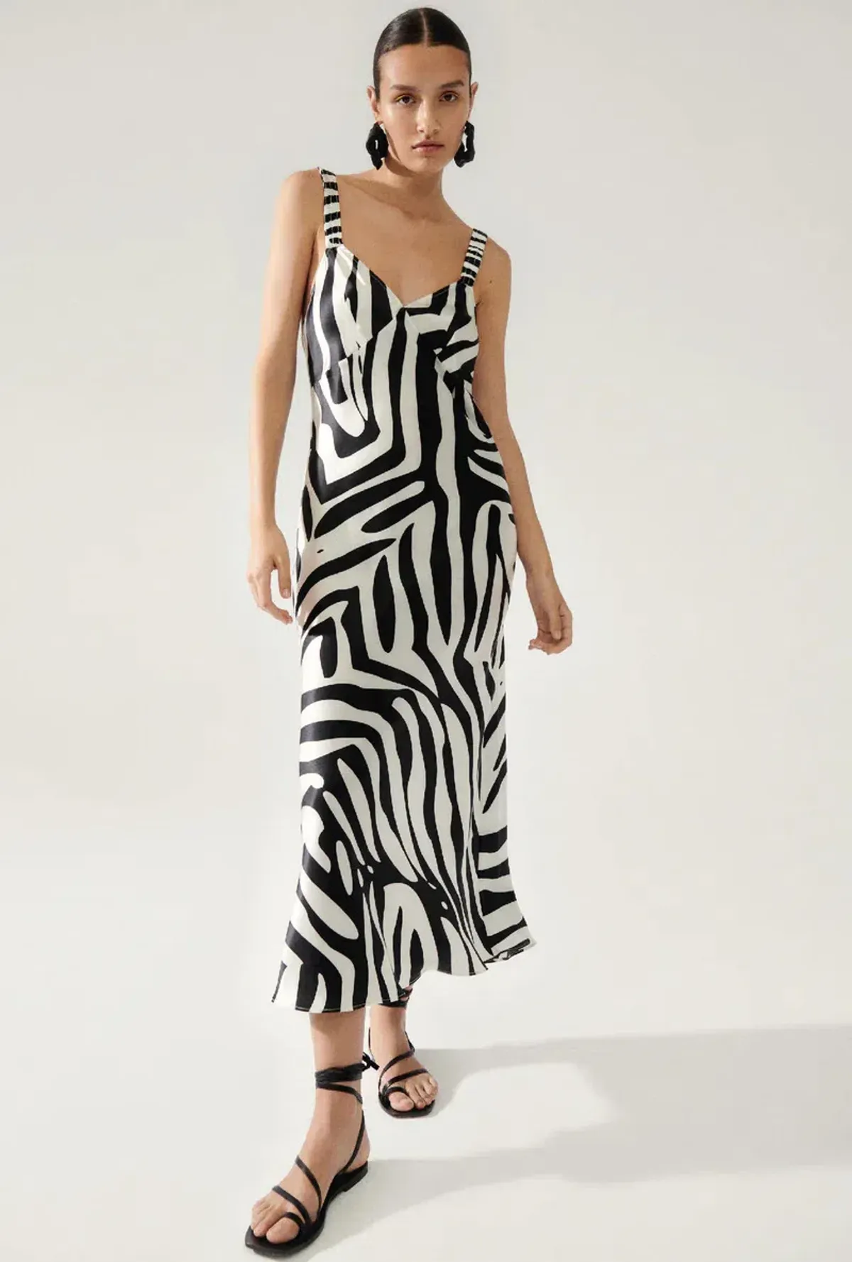 Silk Laundry Deco Dress Lemur Matisse Print Size 12 - Image 1