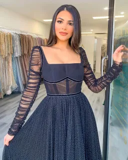 Rachel Gilbert Orlando Gown Black Print Size 8 for rent on The Volte - image 2