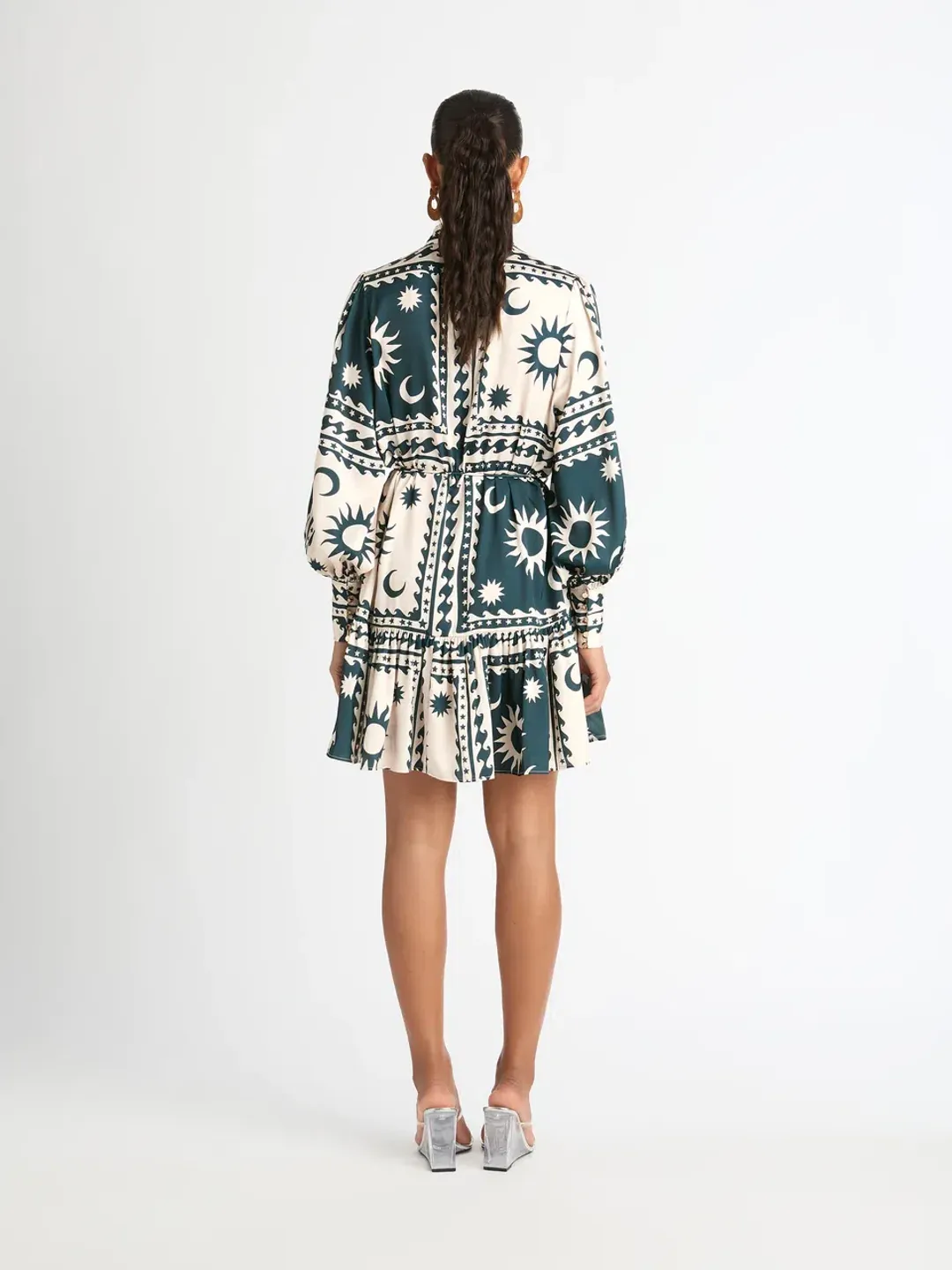 Sheike Suns And Moons Dress Print Size 6 for rent on The Volte - main image