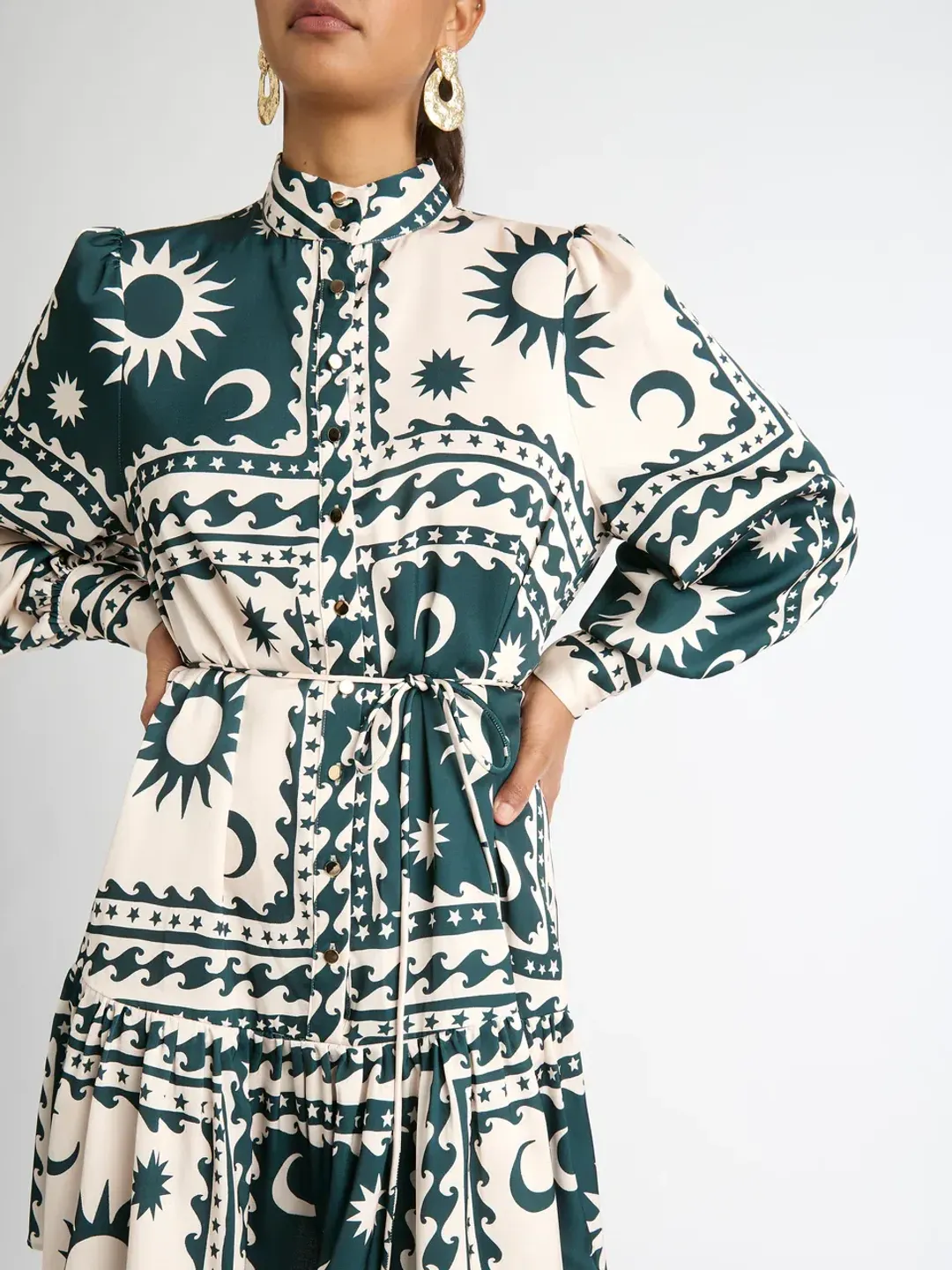 Sheike Suns And Moons Dress Print Size 6 for rent on The Volte - main image