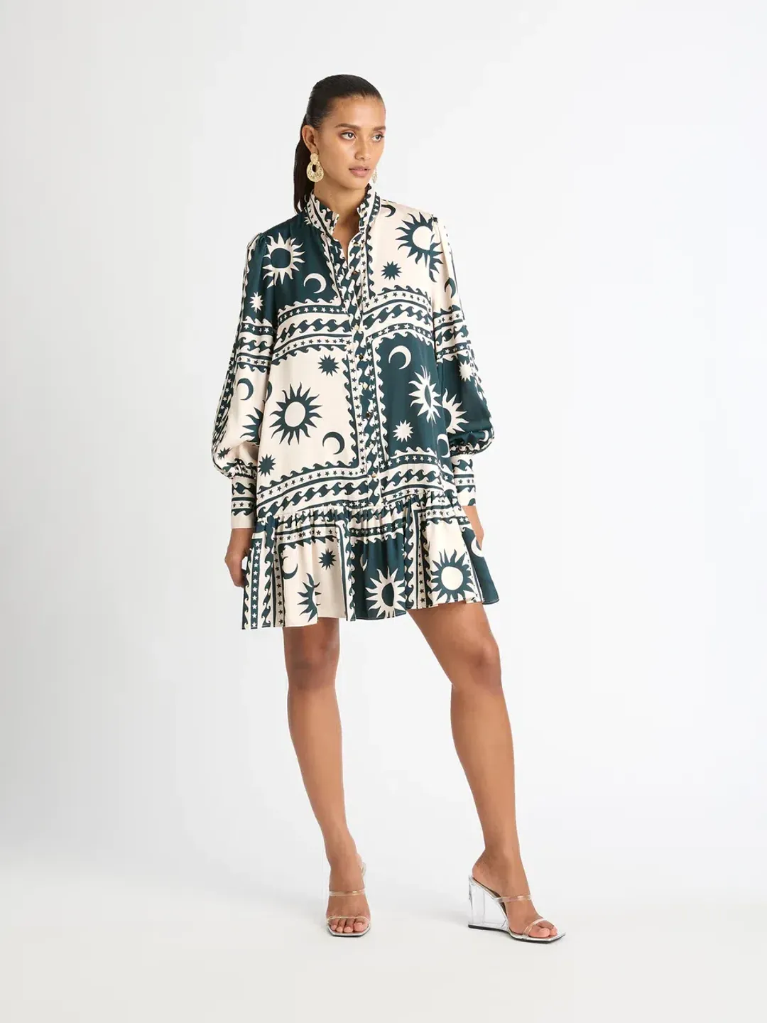 Sheike Suns And Moons Dress Print Size 6 for rent on The Volte - main image