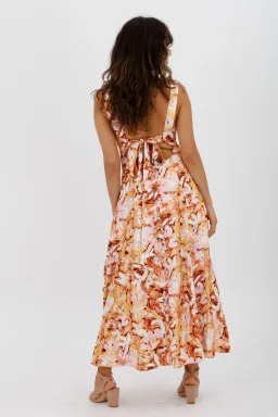 Acler Withington Dress Midi Blush Print Size 8 for rent on The Volte - image 8