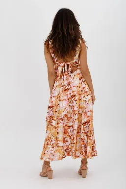 Acler Withington Dress Midi Blush Print Size 8 for rent on The Volte - image 7