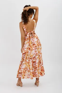 Acler Withington Dress Midi Blush Print Size 8 for rent on The Volte - image 10