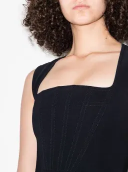 Bottega Veneta Cady Mini Dress Black Size EU 38 / Au 8 for rent on The Volte - image 3
