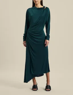 Ginger & Smart Coalesce Twist Front Dress Forest Green Size XS / Au 6 for rent on The Volte - image 1