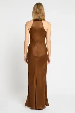 Sass and Bide Occasional Mix Dress Brown Size AU 6 for rent on The Volte - image 4