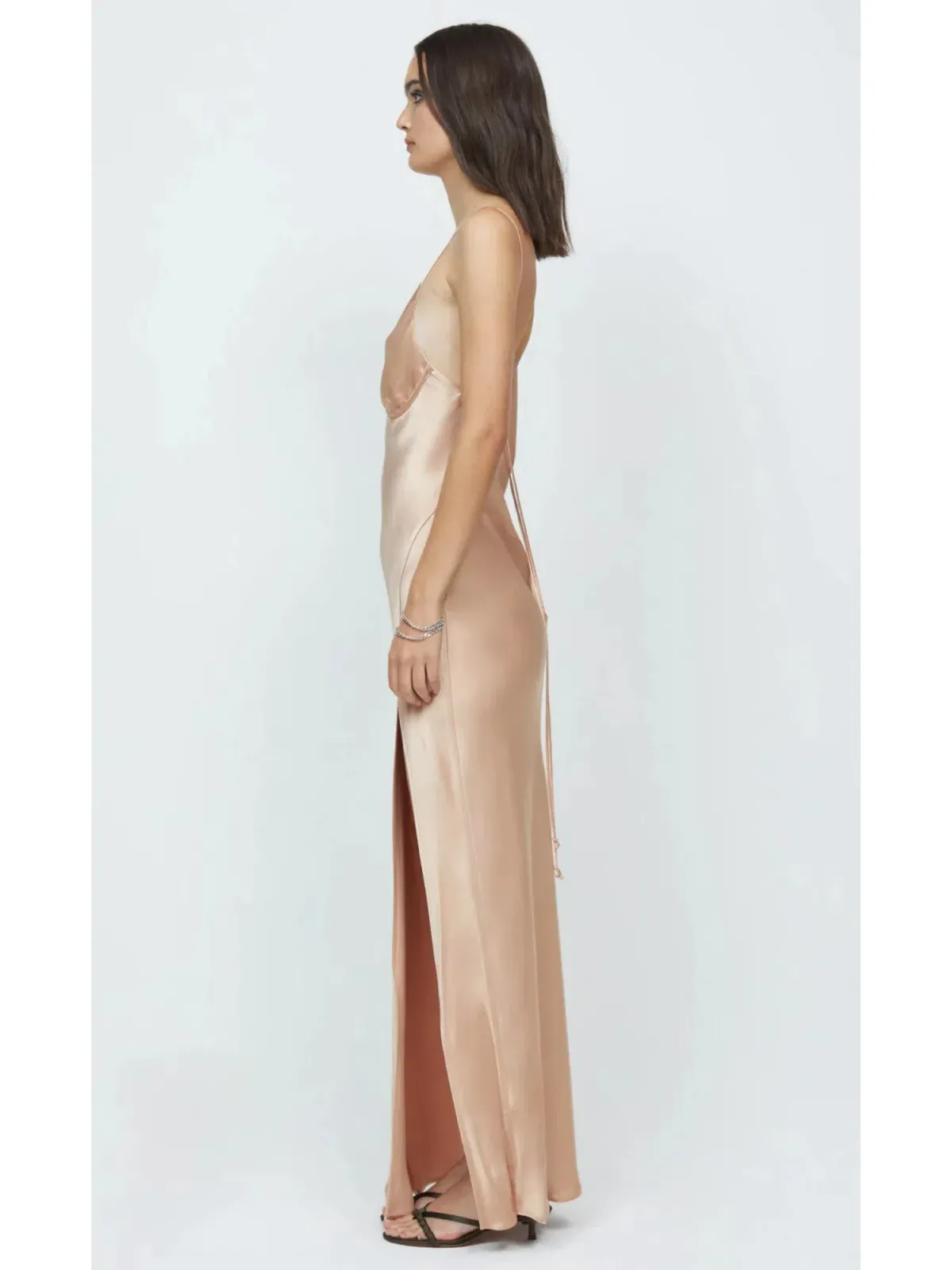 Bec & Bridge Ren Split Maxi Dress Gold Size AU 6 - Image 3