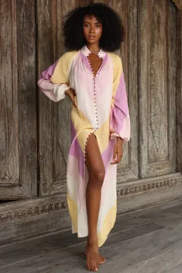 Tigerlily Kaleho Lorena Shirt Dress Popsicle Stripe Multi Size AU 8 for rent on The Volte - image 1