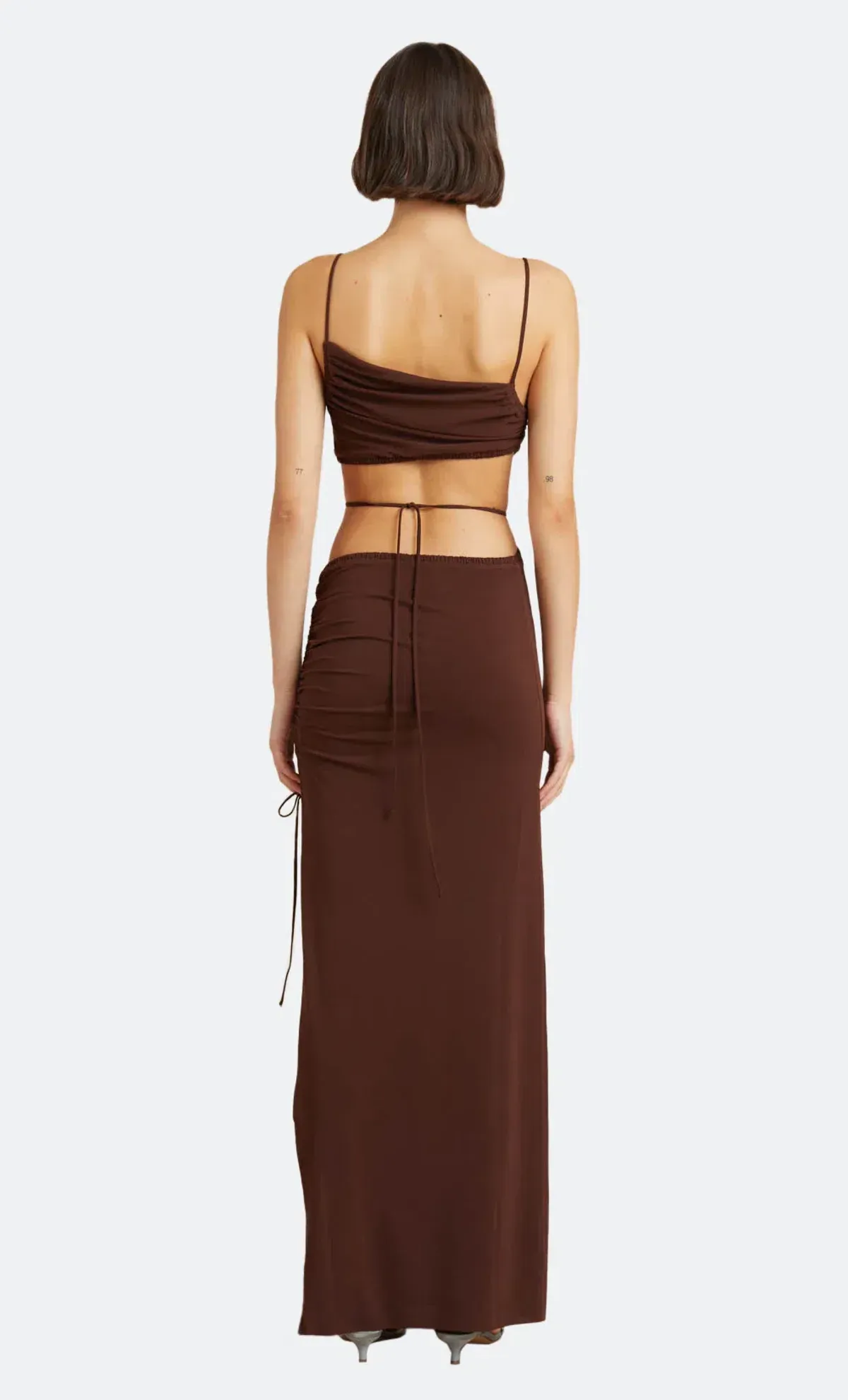Bec & Bridge Dilkon Brown Maxi Dress Brown Size AU 12 - Image 3